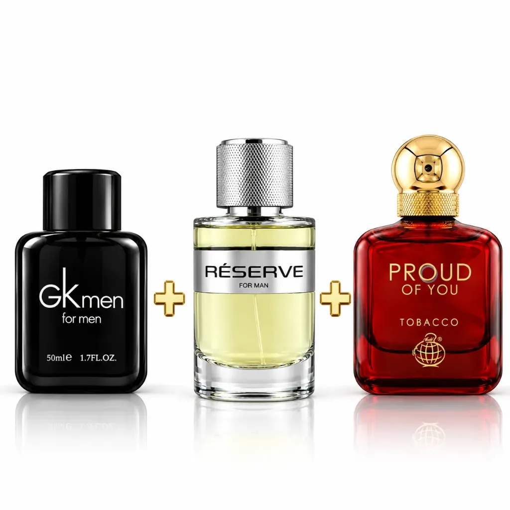 Routine 3 Temps Homme - Gkmen 50ml, Reserve 100ml & Proud of You Tobacco 100ml