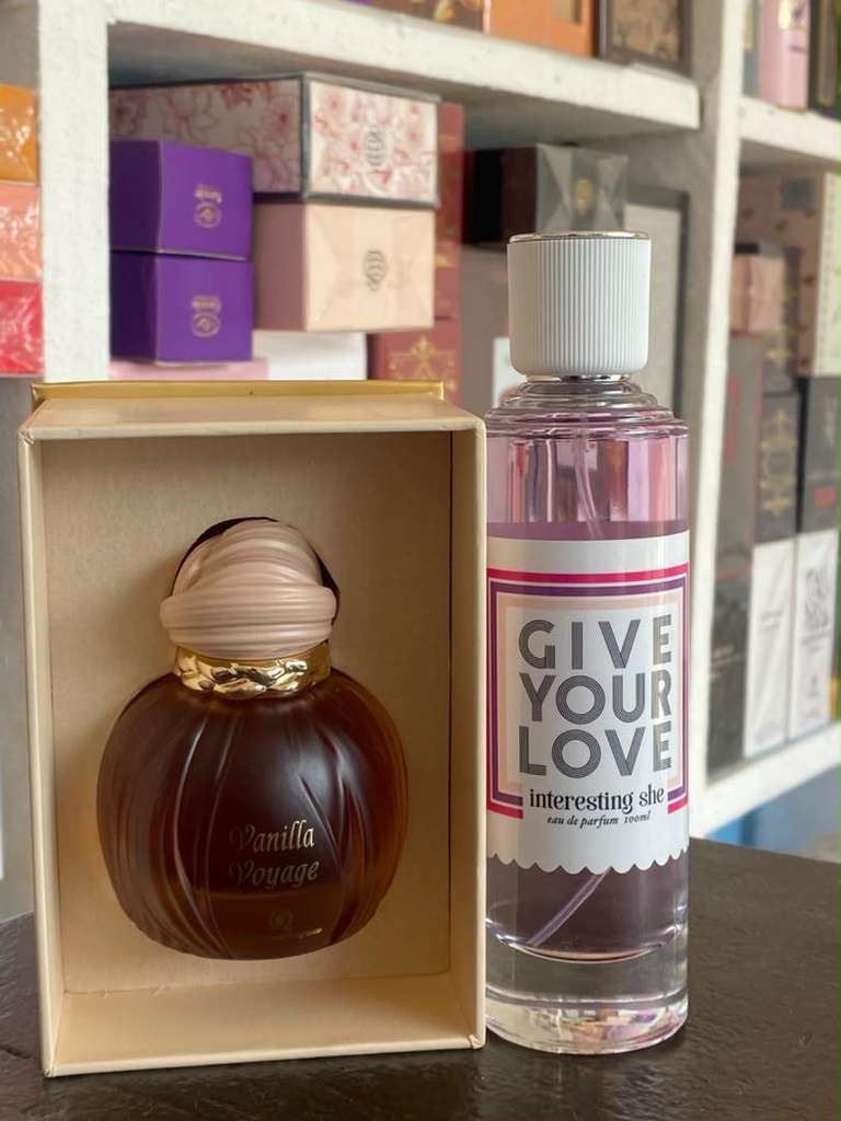 Duo vanilla voyage & Give your love parfum - 55ml