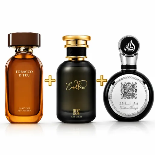 Routine Homme Élégant - Fakhar 100ml, Tobacco d'feu 100ml & Enoless 100ml