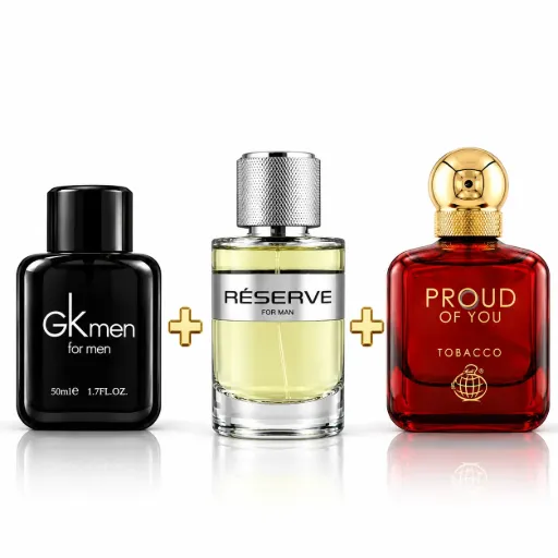 Routine 3 Temps Homme - Gkmen 50ml, Reserve 100ml & Proud of You Tobacco 100ml