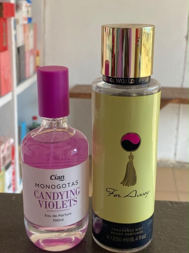 Monogotas candying violets & Brume for away - 100ml